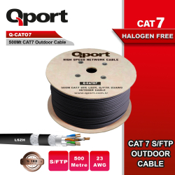 Qport 500 Metre Q-Cato7 Lsoh Halogeen Free Cat7 Kablo