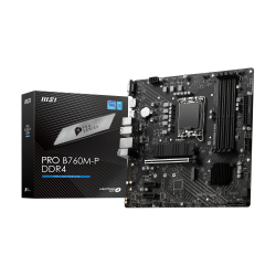 Msi Pro B760M-P Ddr4 Lga1700P 5333(Oc) Pci-E Gen4 M.2 Usb3.2 Hdmi Dp Matx